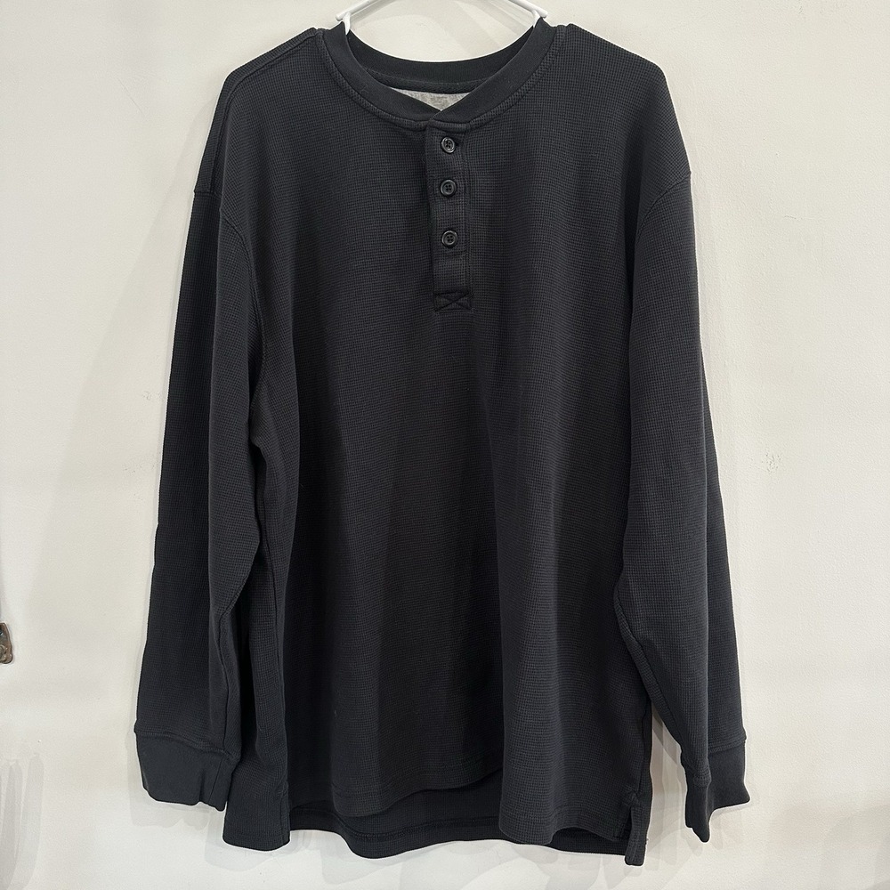 RedHead Thermal Henley Long-Sleeve Shirt Men Size XL EUC Charcoal